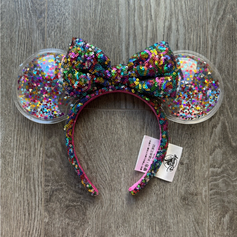 Disney Multicolor Sequin Bow Headband